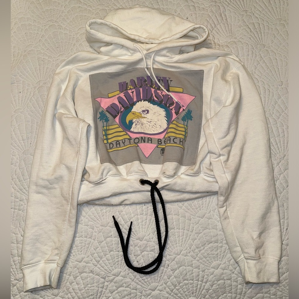 Custom crop hoodie